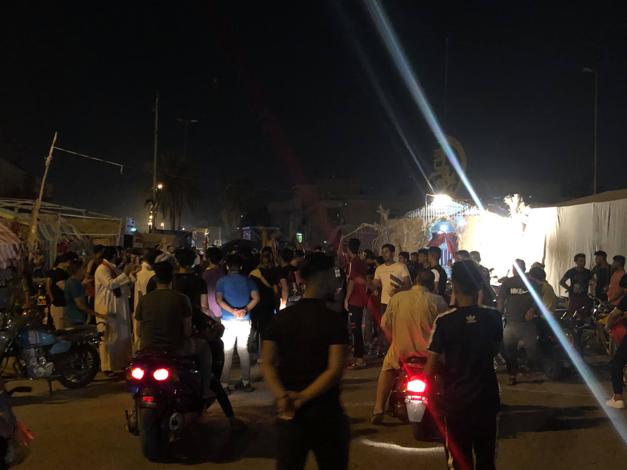 تظاهرات ليلية في واسط احتجاجاً على قائد الشرطة الجديد