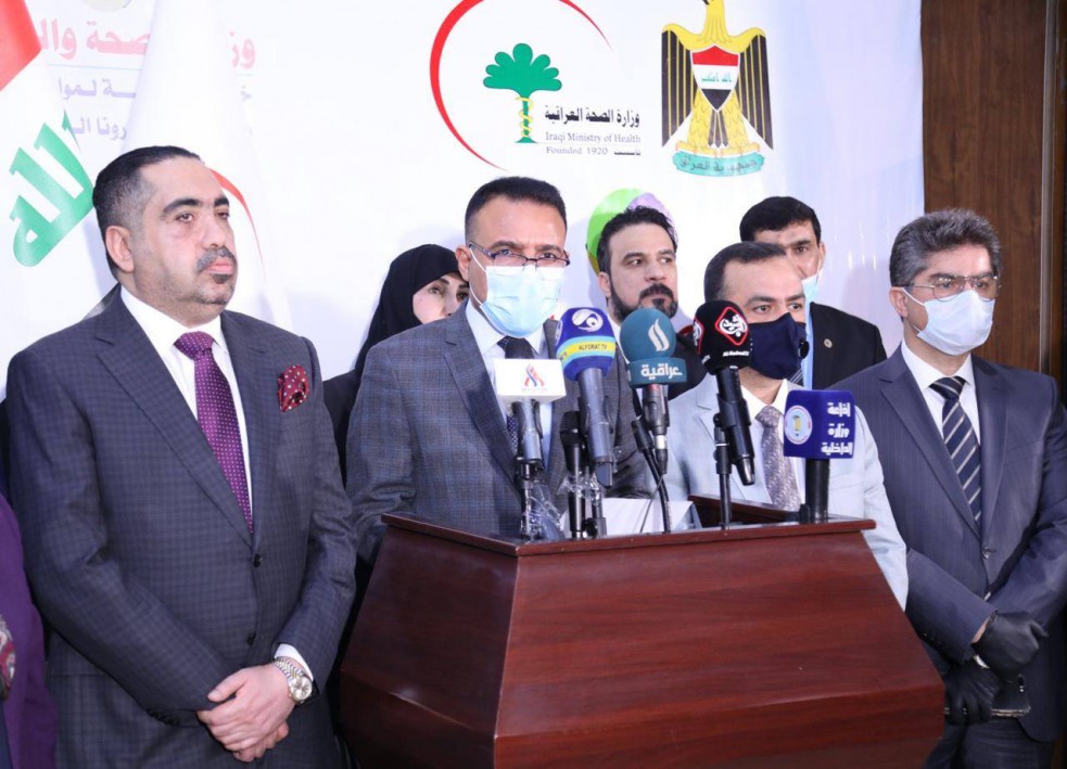 وزير الصحة: العراق سيتسلم 10 ملايين جرعة فور اعتماد أي لقاح من منظمة الصحة