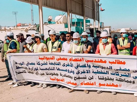 في الديوانية.. خريجو الهندسة يجددون تظاهراتهم للمطالبة بالتعيين