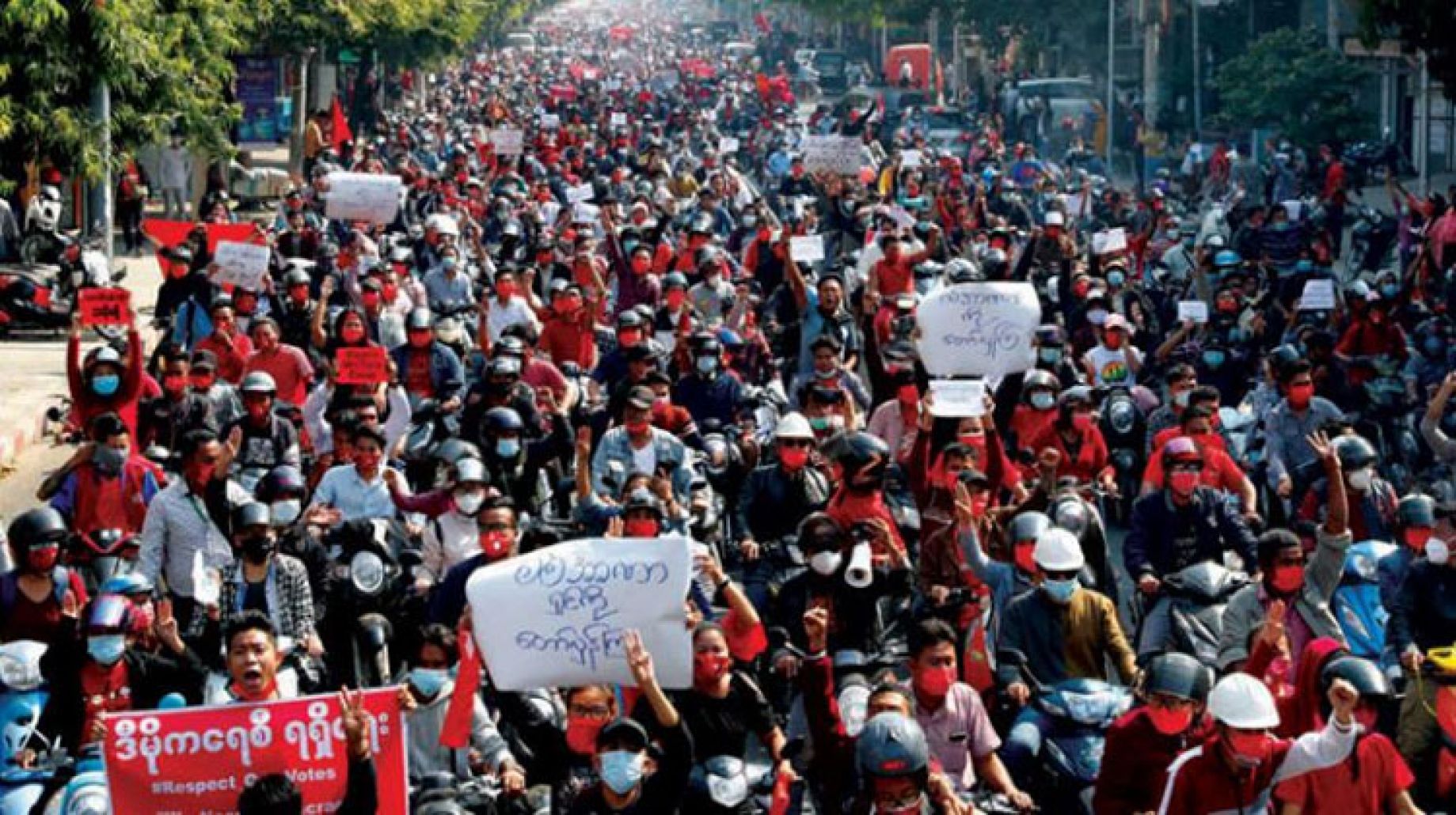 ميانمار.. ارتفاع حصيلة القتلى إلى 550 شخصاً من بينهم 46 طفلاً واستمرار الاحتجاجات