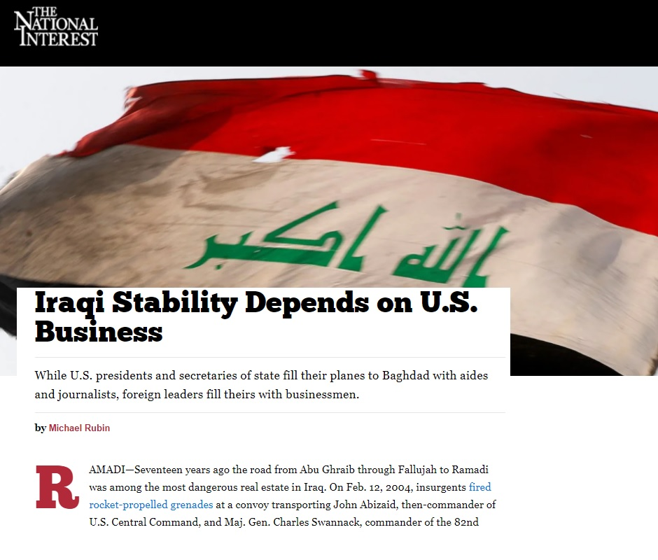 ناشيونال إنترست: محافظة الأنبار تتحول من محافظة مدمرة إلى مزدهرة بسبب تكاتف أبنائها