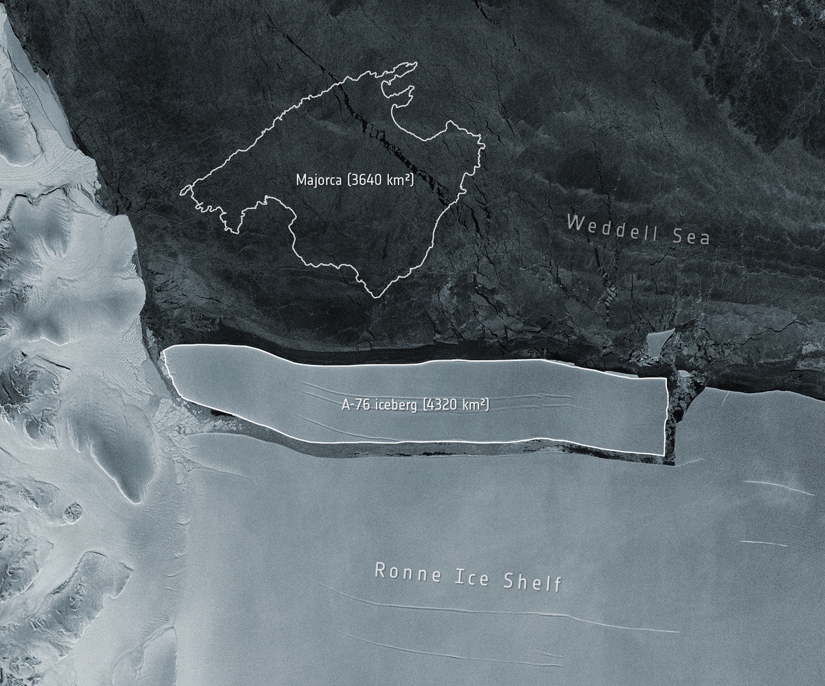 انفصال أكبر جبل جليد عن “القطب الجنوبي”