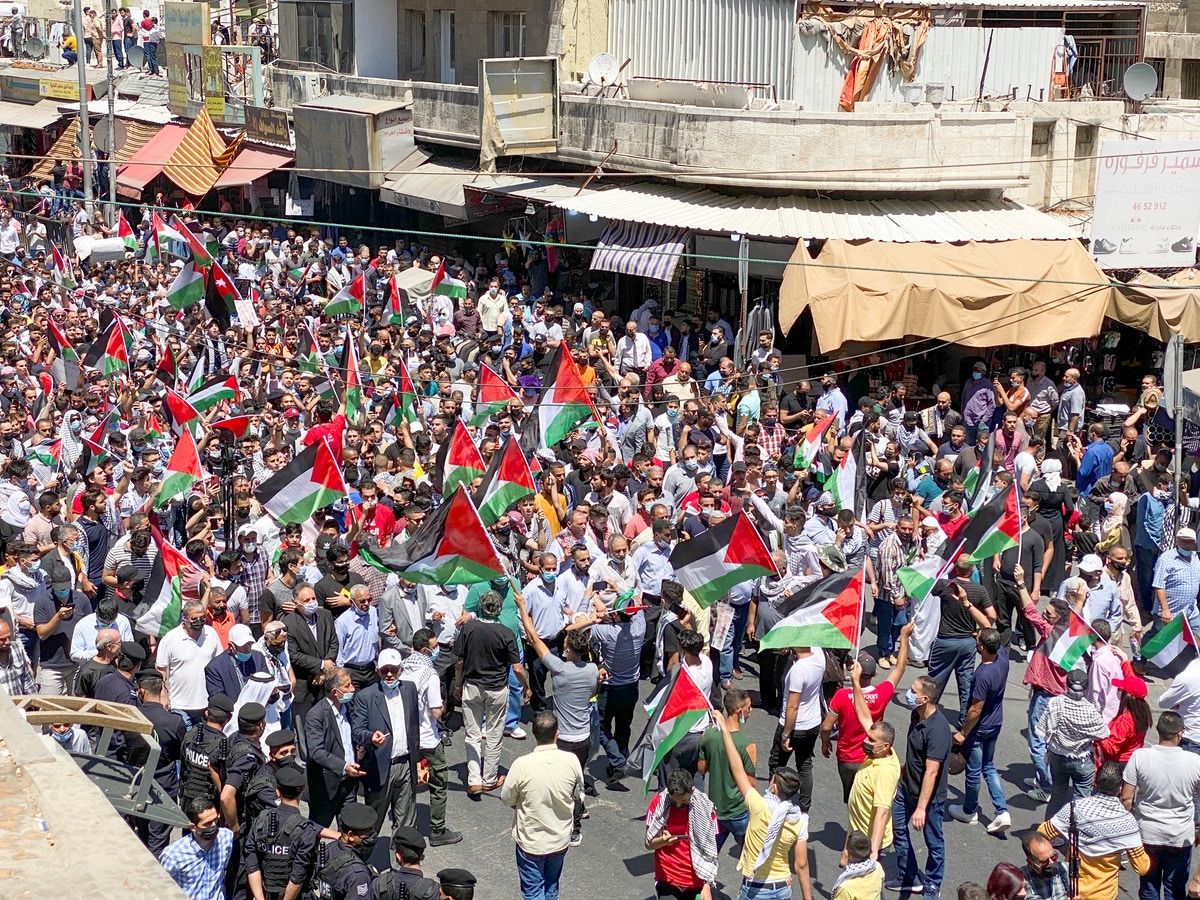 الآلاف يتظاهرون في الأردن ولبنان وأوروبا تضامناً مع الفلسطينيين