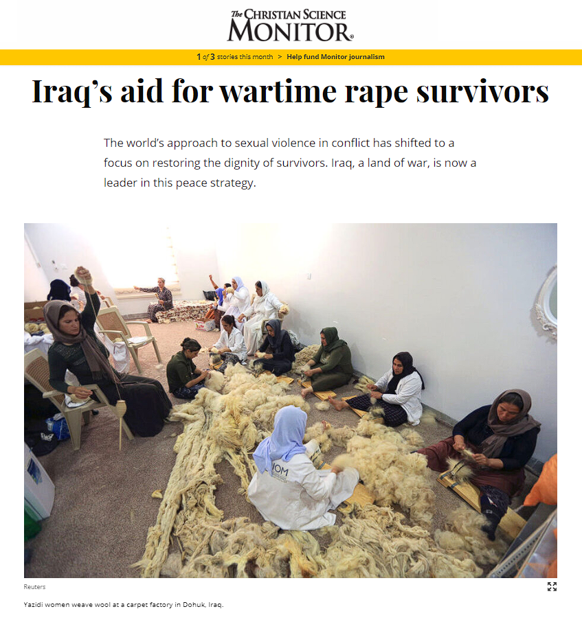 كريستيان ساينس مونيتور: الطائفة الأيزيدية في العراق تترقب التعويضات والوظائف الحكومية