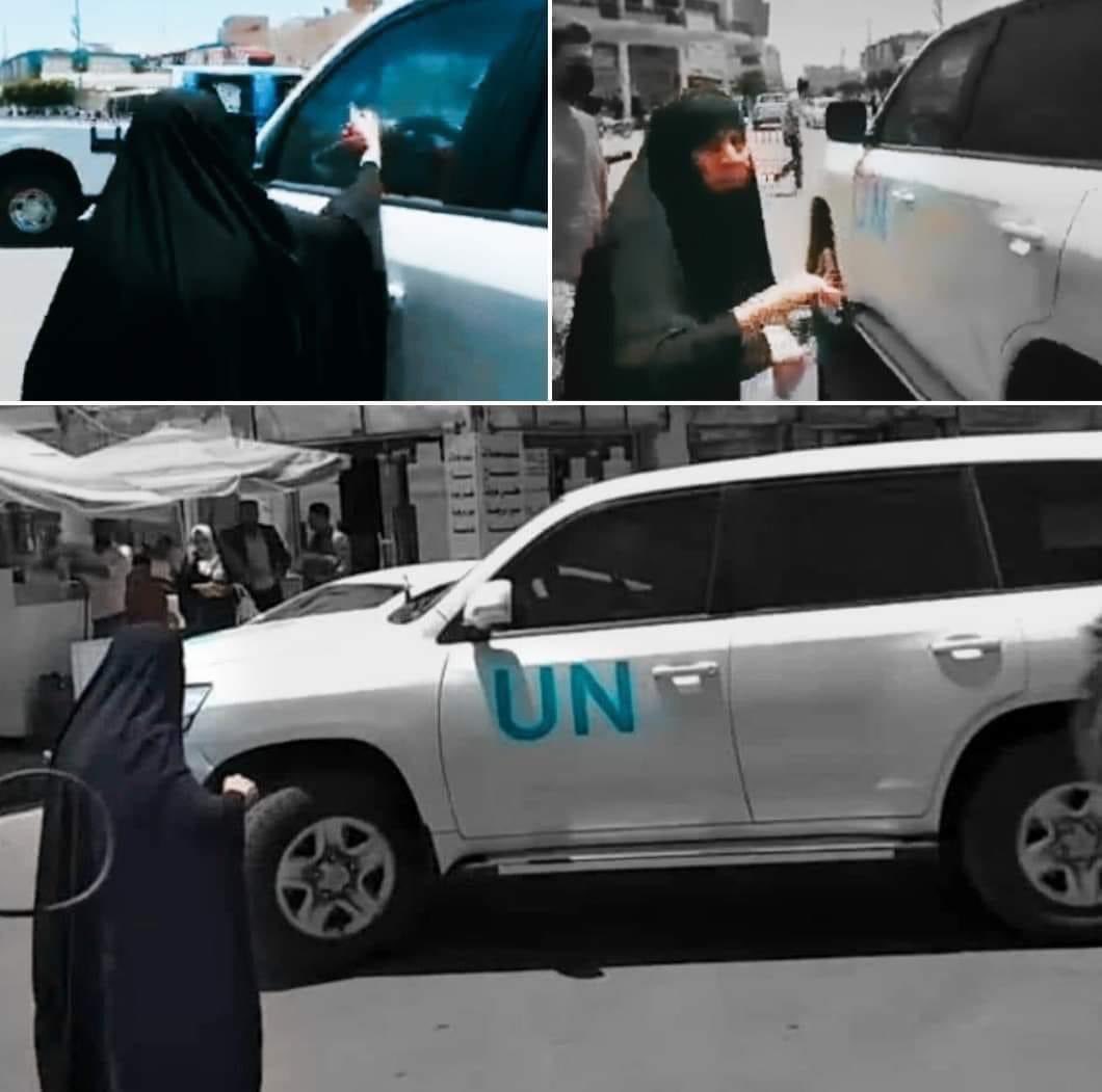 “مشهد مؤلم”.. وفد الأمم المتحدة يتجاهل مناشدة أم الشهيد الوزني  (فيديو)