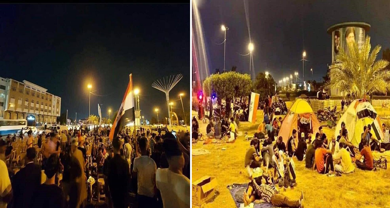 النجف.. بدء اعتصام مفتوح بسبب أزمة الكهرباء