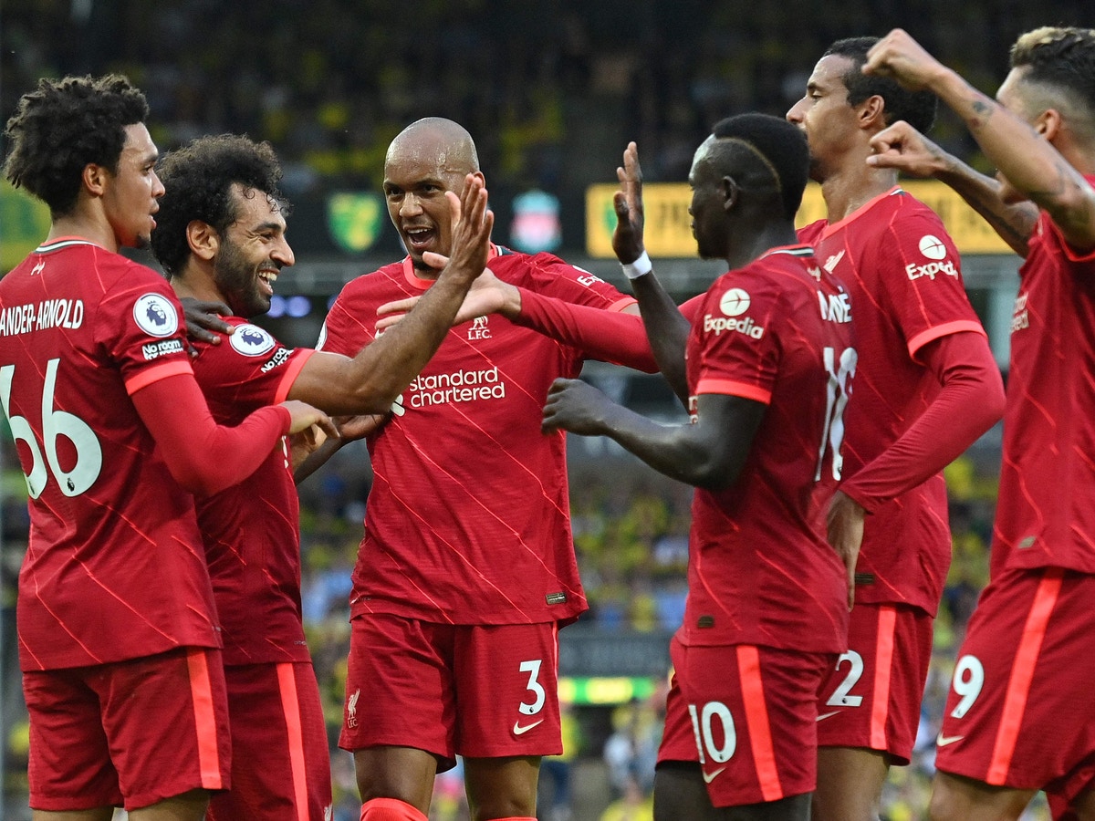 ليفربول يجتاز نوريتش بثلاثية في بداية مشواره بالدوري الإنجليزي