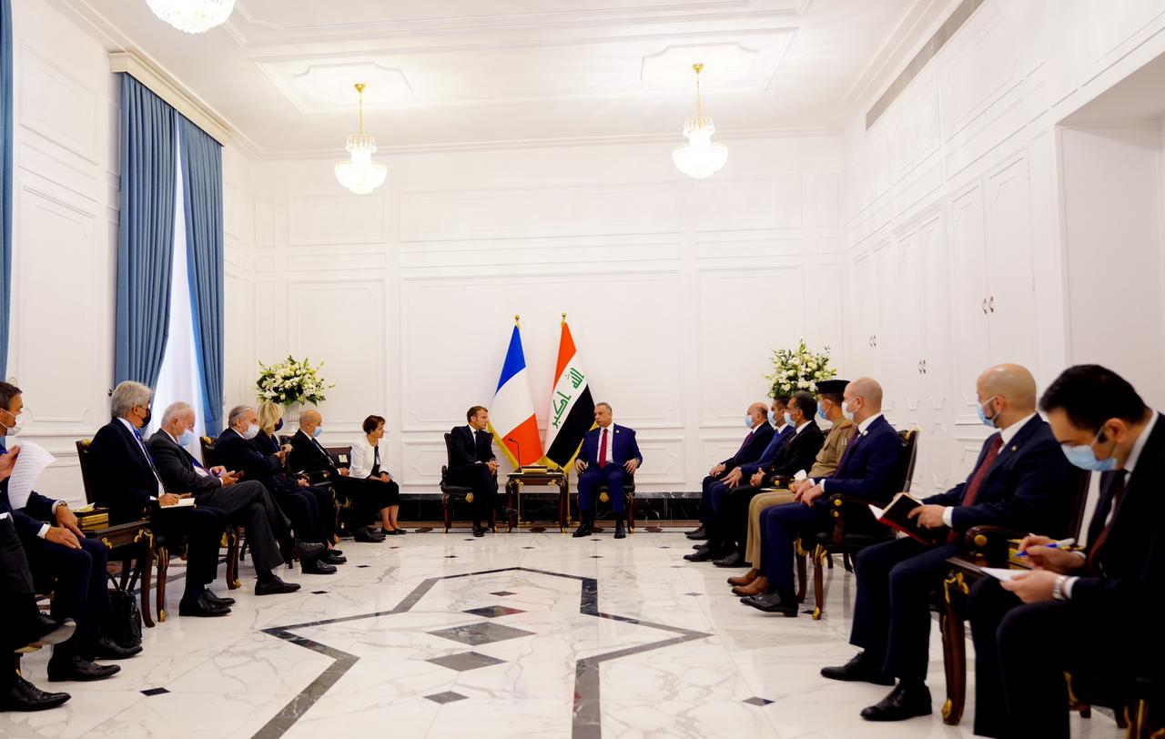 ماكرون: فرنسا تتطلع إلى تعزيز التعاون مع العراق