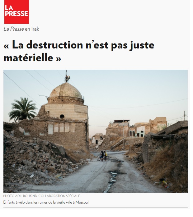 لو برس الفرنسية: مدينة الموصل تحولت إلى مقبرة مفتوحة وعمليات الإعمار متوقفة تماما