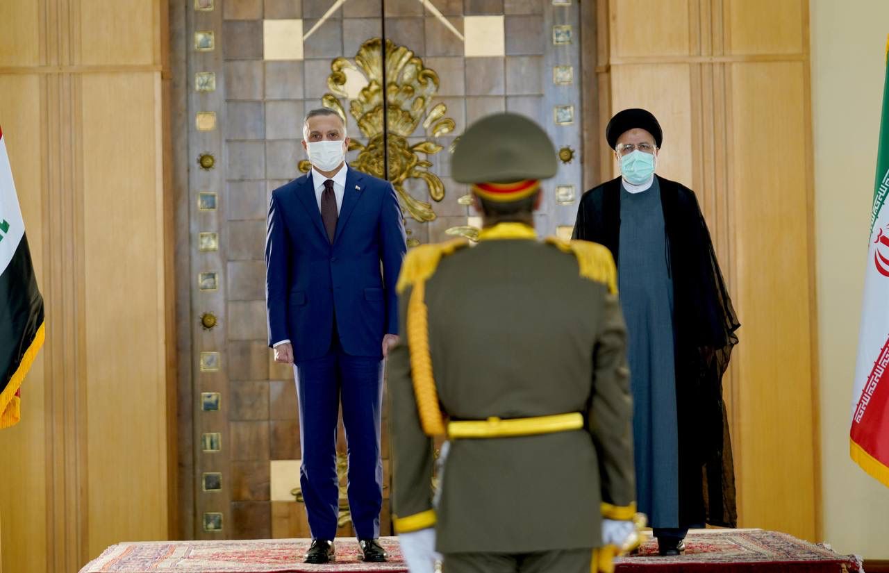 بدء جلسة المباحثات بين الكاظمي ورئيسي في طهران