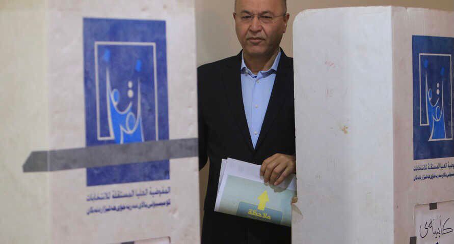 برهم صالح بعد الإدلاء بصوته: الانتخابات الطريق نحو الإصلاح