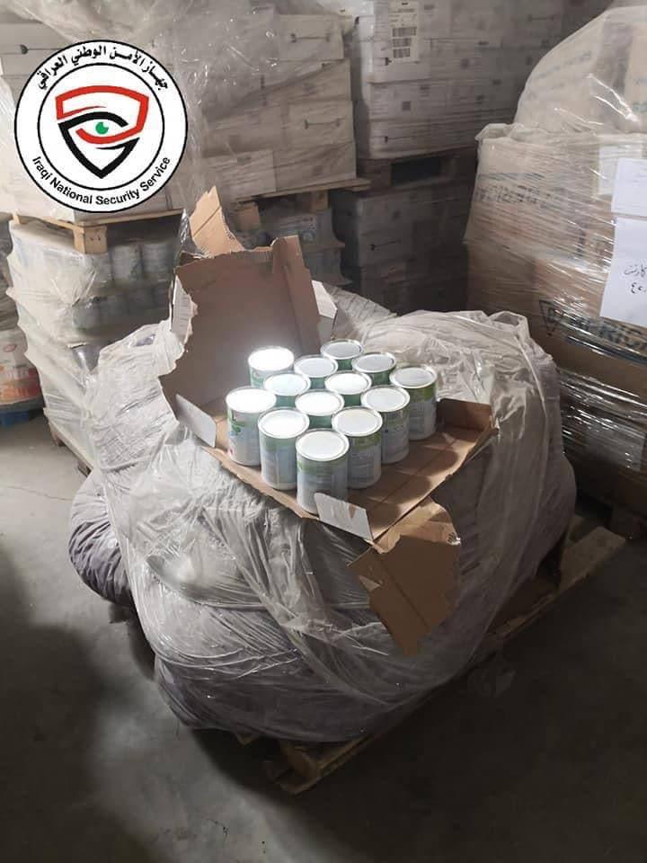 صور.. الأمن الوطني: ضبط 21 طناً من حليب الأطفال منتهي الصلاحية في كربلاء