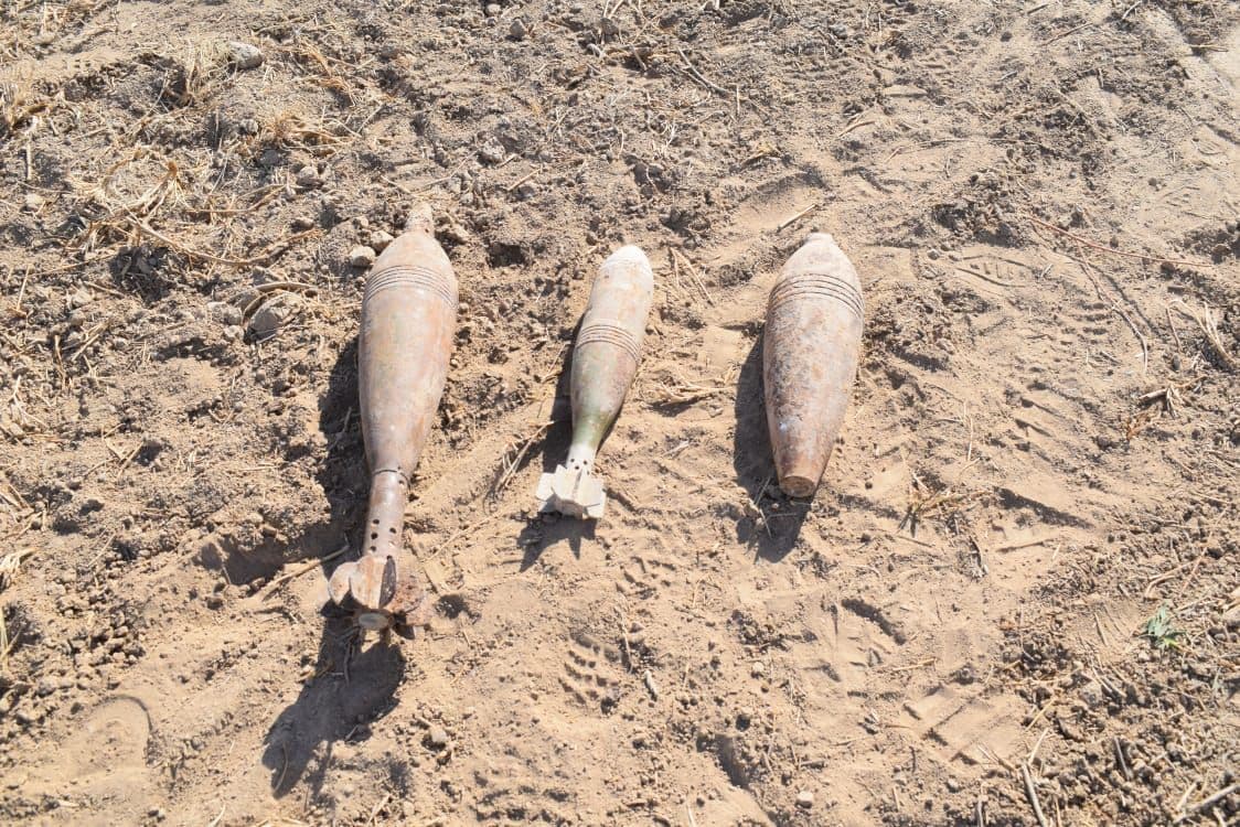 ​قوة امنية تنفذ عمليات تفتيش وتعثر على قنابر هاون في كركوك