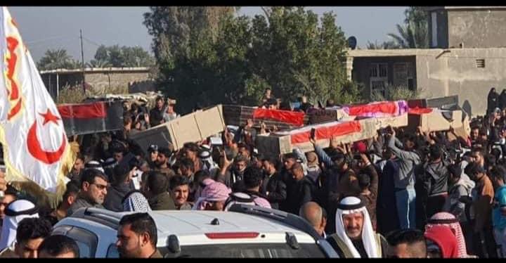 أهالي بابل يشيعون جثامين ضحايا مجزرة جبلة