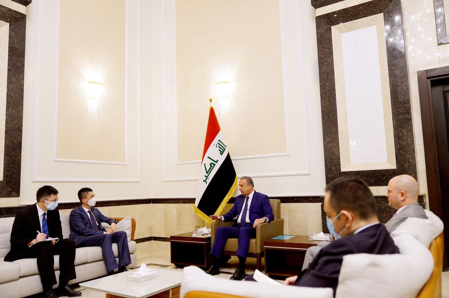 الكاظمي يؤكد السعي إلى توسيع نطاق عمل الاتفاق الإطاري بين العراق والصين