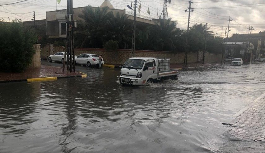 الامطار في البصرة تتسبب بمقتل طفلة واصابة ثلاثة من افراد عائلته