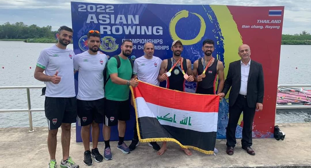 ( فضية وبرونزيتان ) حصيلة العراق الاولية ببطولة آسيا للتجديف