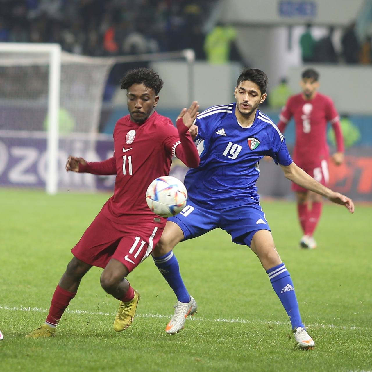 قطر تفوز على الكويت 2 – 0 في خليجي 25