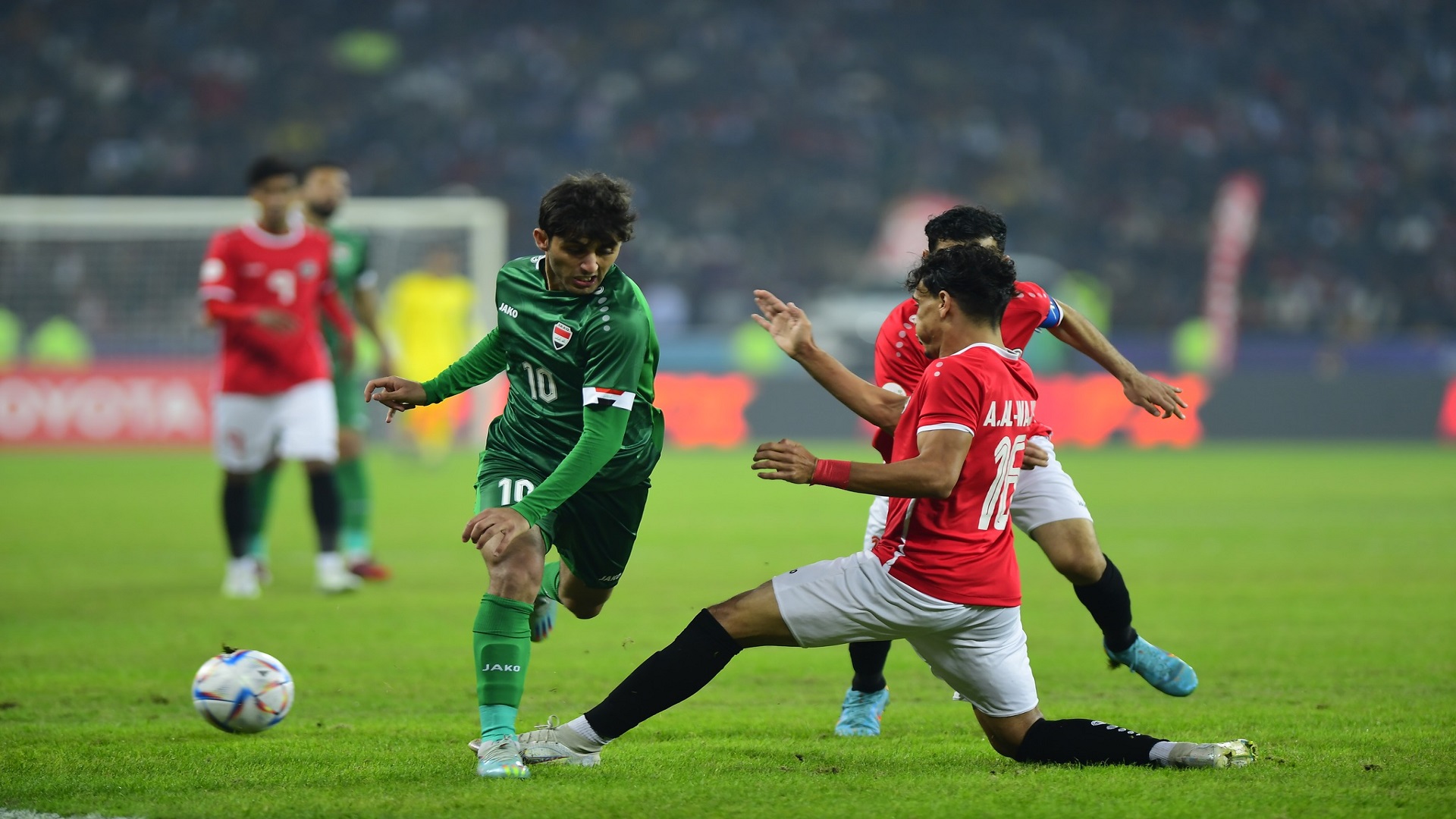 منتخبنا الوطني يفوز على نظيره اليمني 5 – 0 ويتأهل للدور نصف النهائي لبطولة الخليج العربي