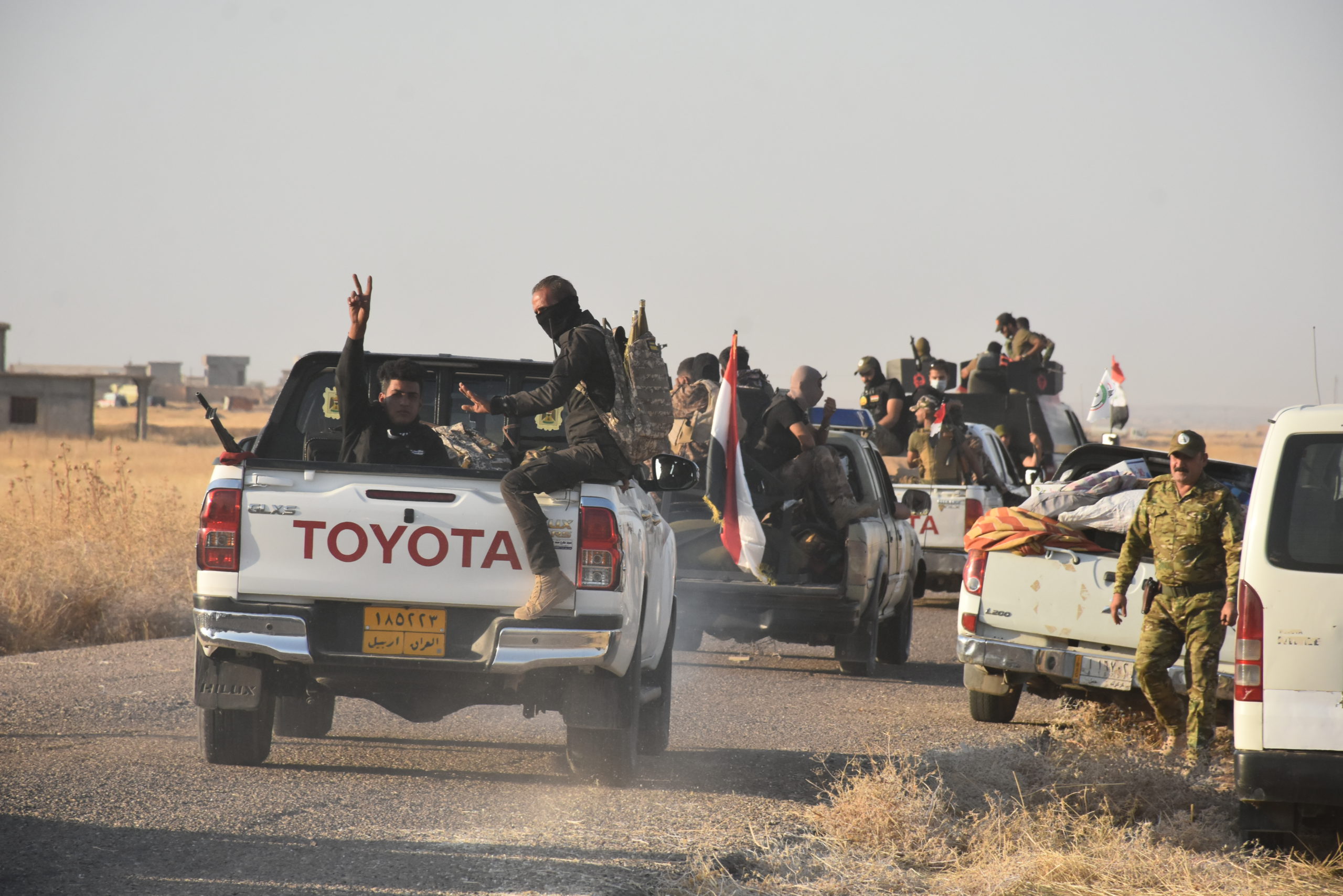 فصيلان من الحشد يتبادلان إطلاق النار بسبب خلاف على بناية قرب مطار كركوك