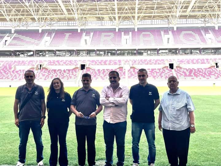 وفد اتحاد غرب آسيا يطلع على الملاعب التي ستحتضن البطولة