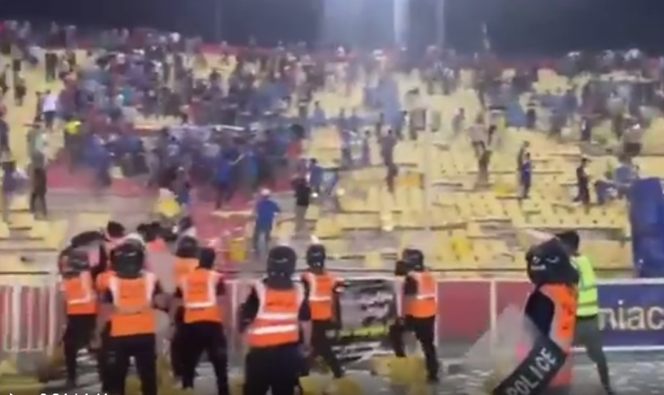 جماهير الزوراء والقوة الجوية تشتبك بشكل مؤسف بعد نهاية اللقاء