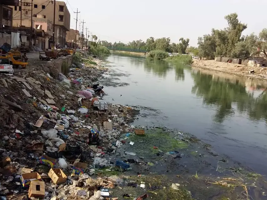 تلوث نهري دجلة والفرات بعد ارتفاع نسب السموم فيه نتيجة شح المياه