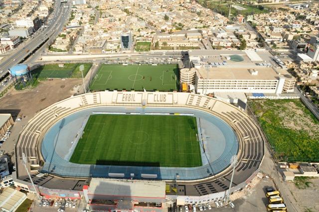 القوة الجوية يغير ملعبه من جذع النخلة في البصرة الى فرانسوا حريري في أربيل