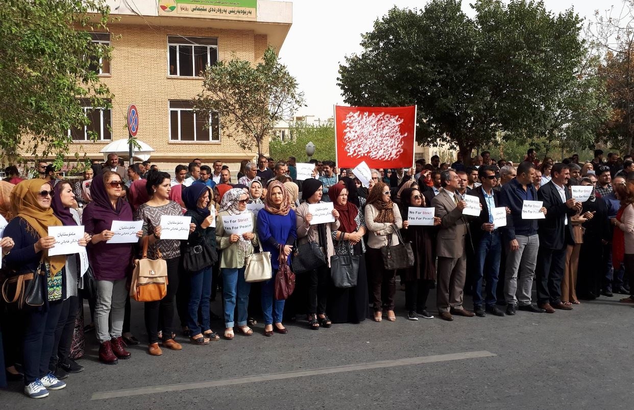 الكوادر الصحية في السليمانية تعلن الاضراب العام