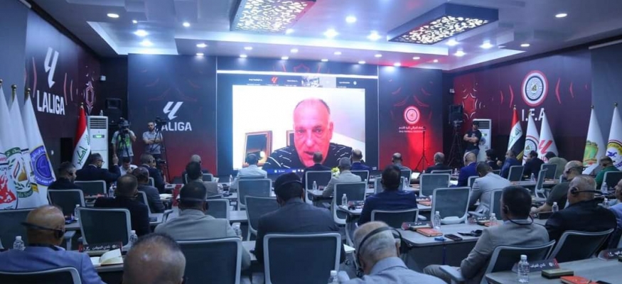 ممثلو رابطة لألغيا يزورون الملاعب العراقية