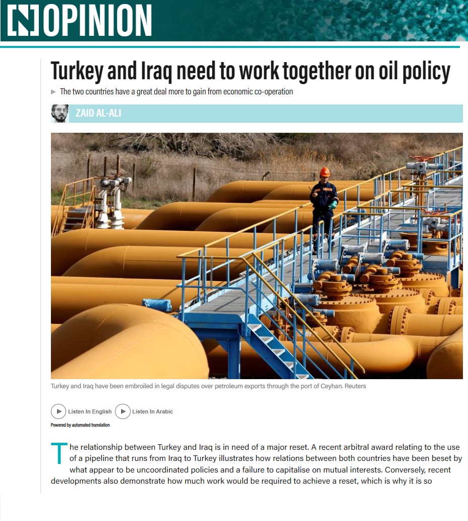 ذا ناشونال: “تاريخ من التخبط”.. استعراض في العلاقات العراقية التركية