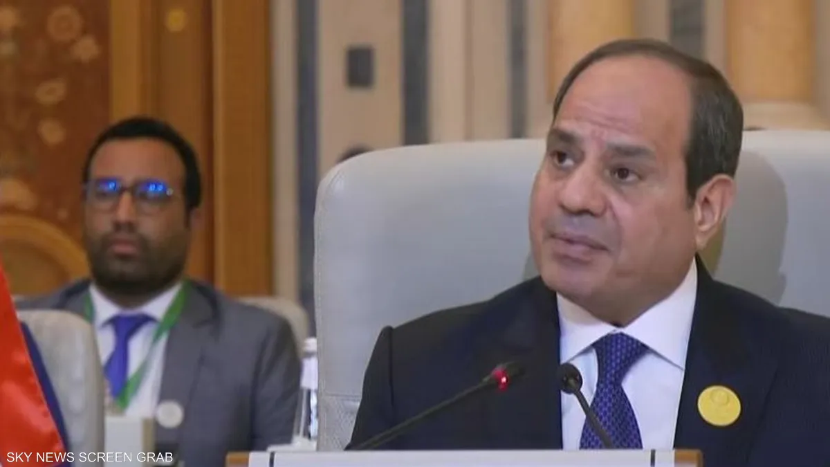 السيسي يدعو لوقف فوري لإطلاق النار في غزة بلا شروط