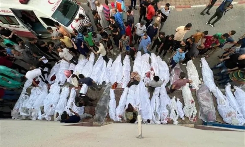 صحة غزة تقرر دفن جثامين الشهداء بمجمع الشفاء الطبي بمقبرة جماعية