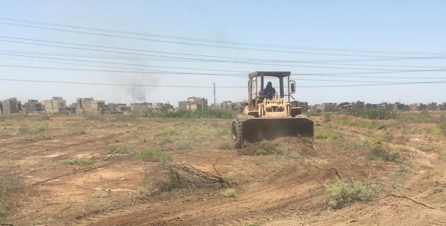 جهات متنفذة تجرف نحو 15 بستانًا في منطقة الدورة جنوبي العاصمة بغداد