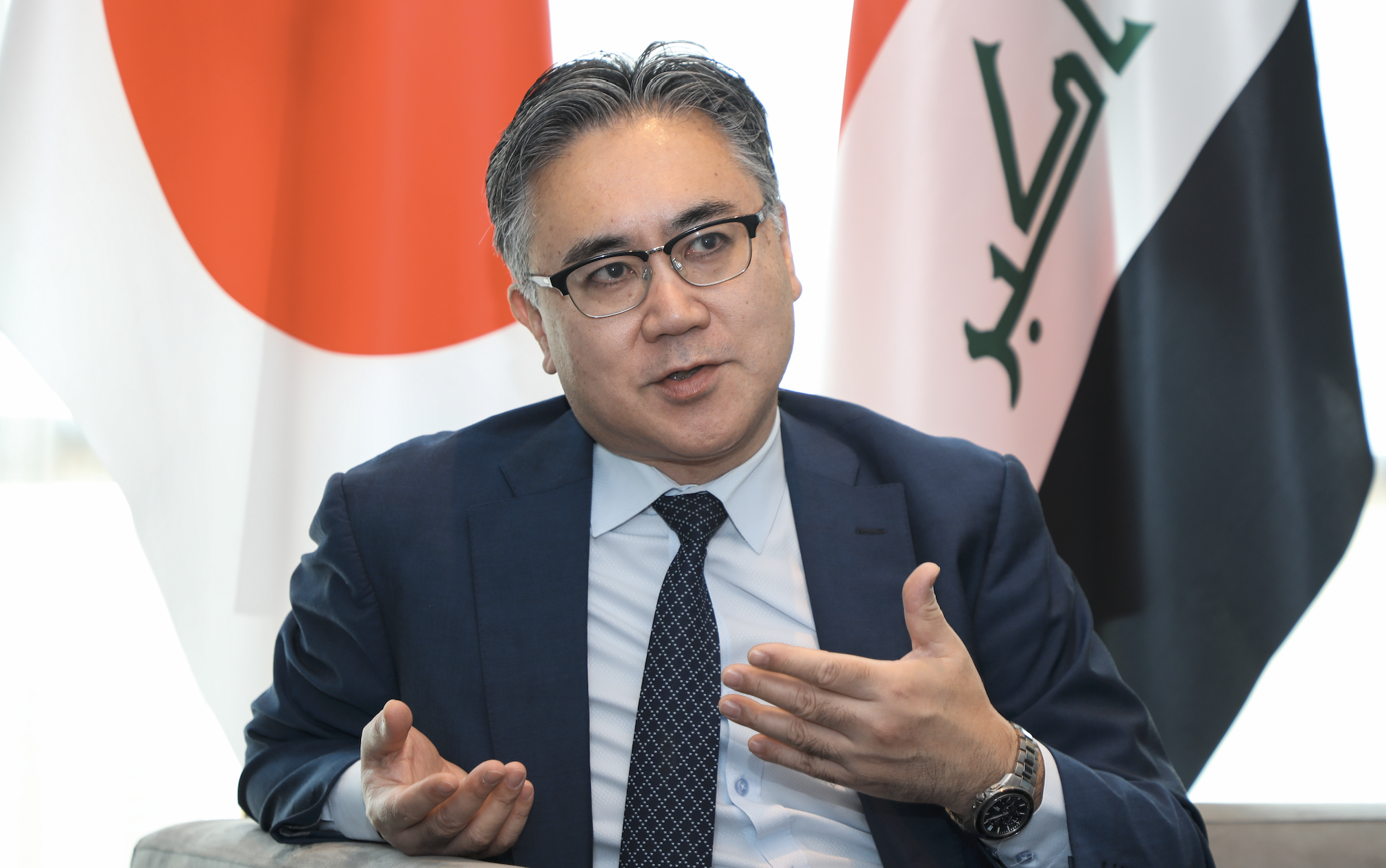 السفير الياباني لدى العراق يهنئ منتخبنا الوطني بالفوز على منتخب بلاده