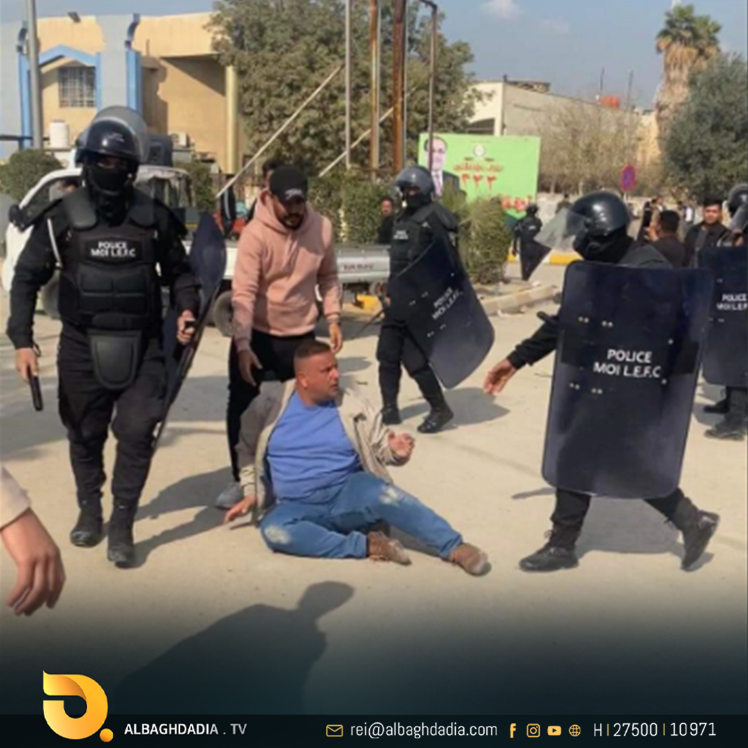 اعتداء بالضرب على الخريجين التربويين والإداريين في بابل خلال تظاهرات لهم