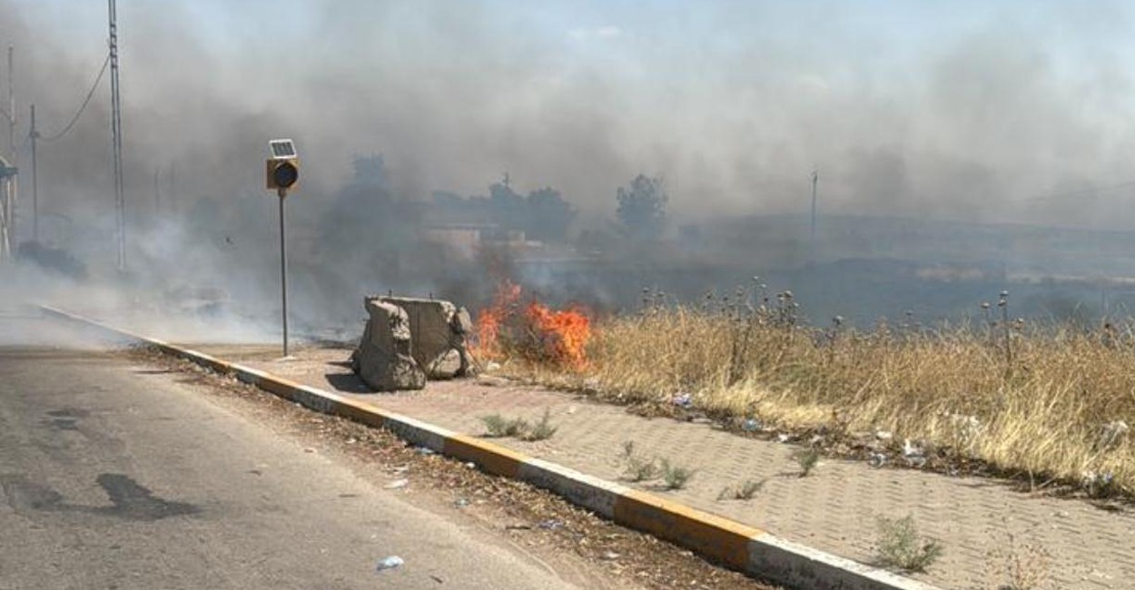 مسلسل الحرائق مستمر… نشوب ثلاثة حرائق في حقول زراعية في محافظة كركوك