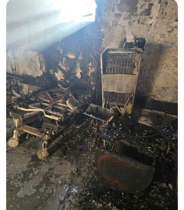 حريق يلتهم صالة الولادة والخدج بمستشفى بلدروز في محافظة ديالى