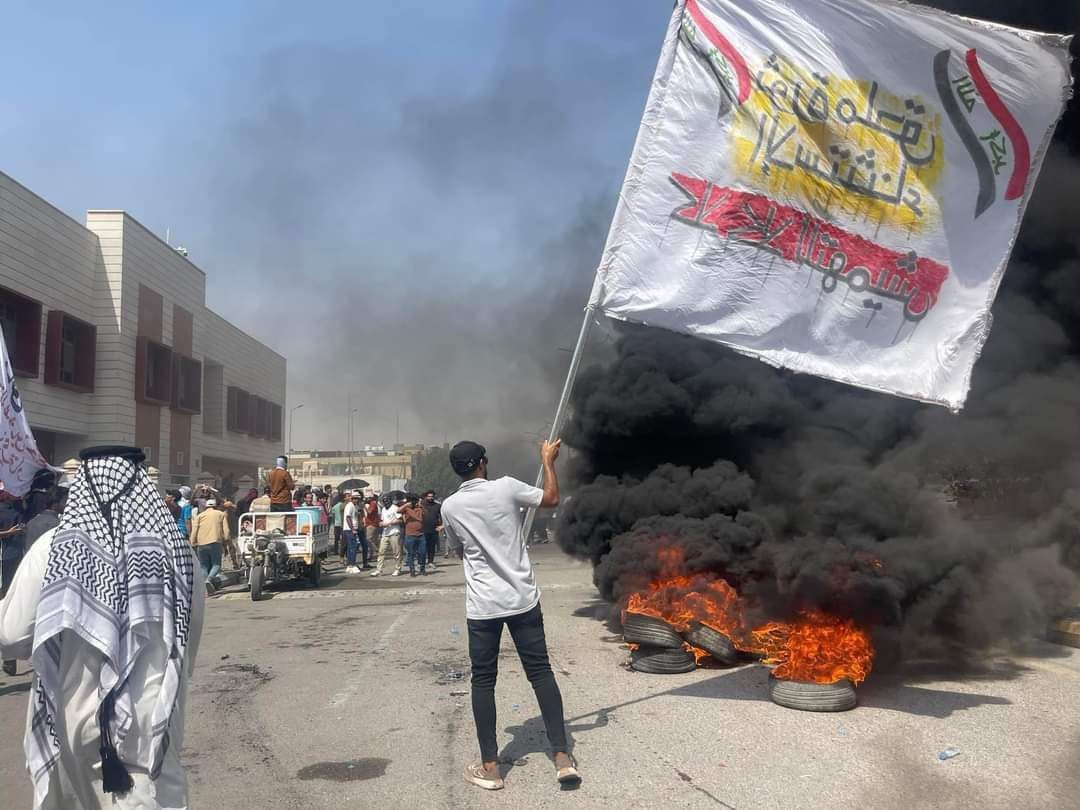 قطع الطرق والاحتجاجات تعود إلى محافظة ذي قار