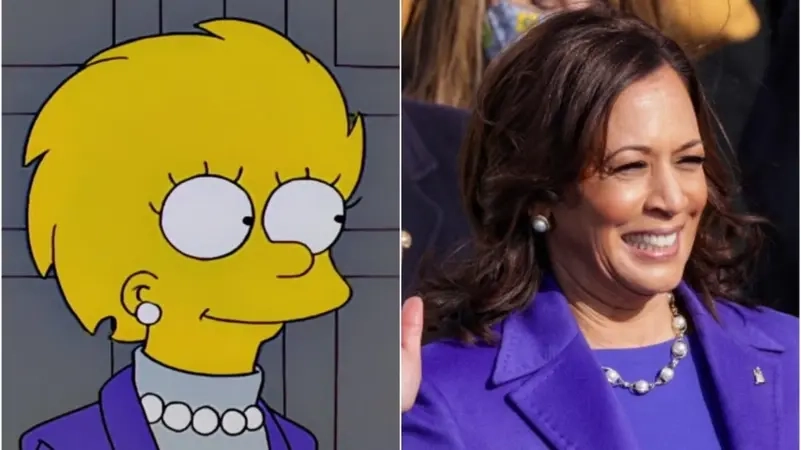 هل تنبأ مسلسل “عائلة سيمبسون” بصعود كامالا هاريس؟