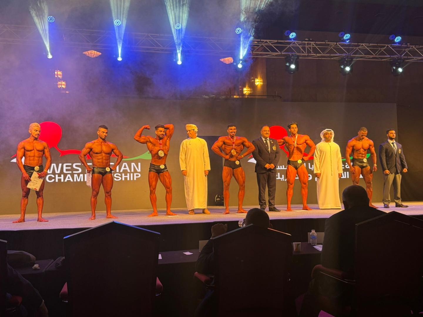 ميداليات ملونة للعراق في إنطلاق بطولة غرب آسيا لبناء الأجسام