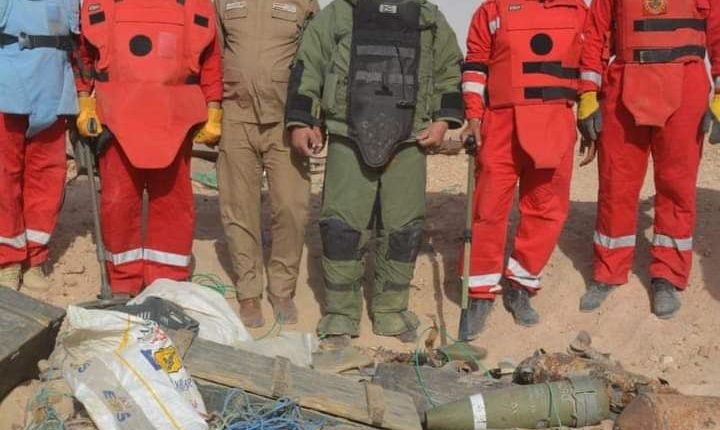 الاستيلاء على 6 صواريخ محلية الصنع غربي قضاء الرمادي بمحافظة الانبار