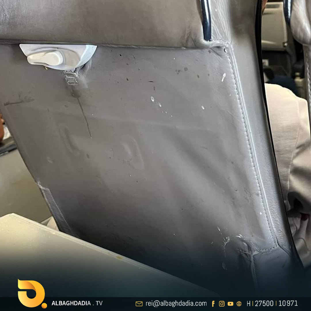 بالصور.. رغم انها تعتبر الاغلى بالعالم من حيث سعر التذكرة.. مقاعد طائرات الخطوط الجوية العراقية في حالة يرثى لها وكإنها مقاعد كوستر