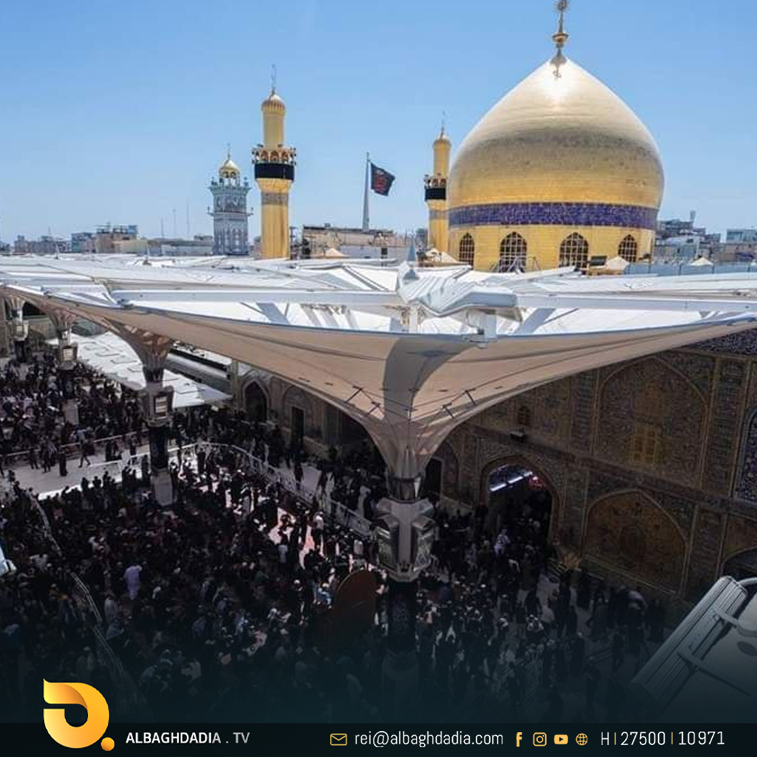 بالصور.. من مرقد أمير المؤمنين عليه السلام المؤمنين يحيون ذكرى وفاة الرسول الأعظم محمد “صلى الله عليه وآله”