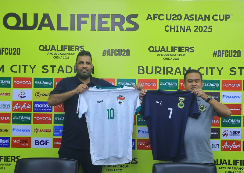 منتخب الشباب بالزي الأبيض الكامل بمواجهة بروناي في تصفيات كأس آسيا