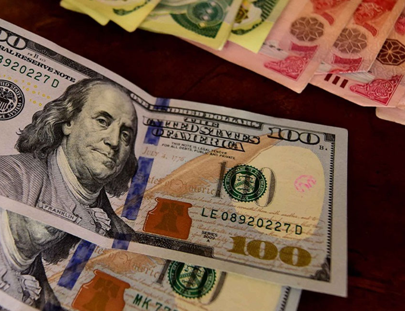 أسعار صرف الدولار في الأسواق المحلية العراقية 152.250 دينار لكل 100 دولار