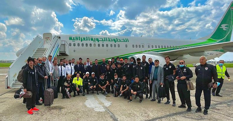 طائرة خاصّة تنقل أسود الرافدين إلى الأردن