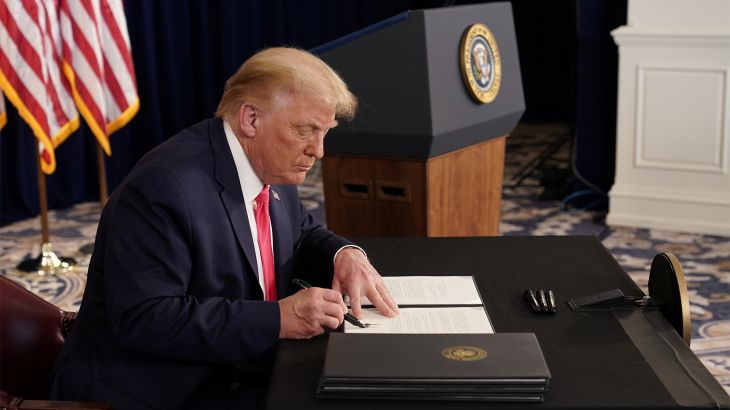 ترامب يلمح الى مشاركته بصورة غير مباشرة في محادثات جنيف مع ايران