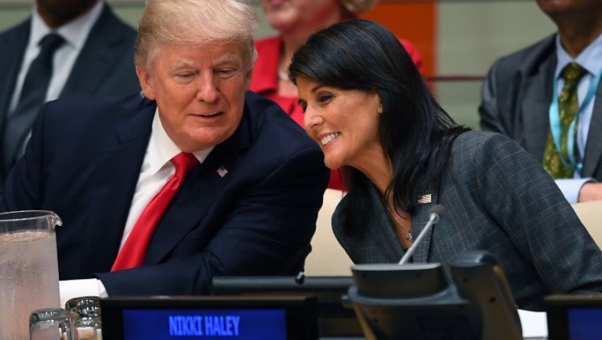 ترامب يقبل استقالة السفيرة الأميركية لدى الأمم المتحدة نيكي هايلي