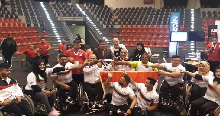 أربعة اوسمة لرباعي العراق في بطولة غرب آسيا البارالمبية